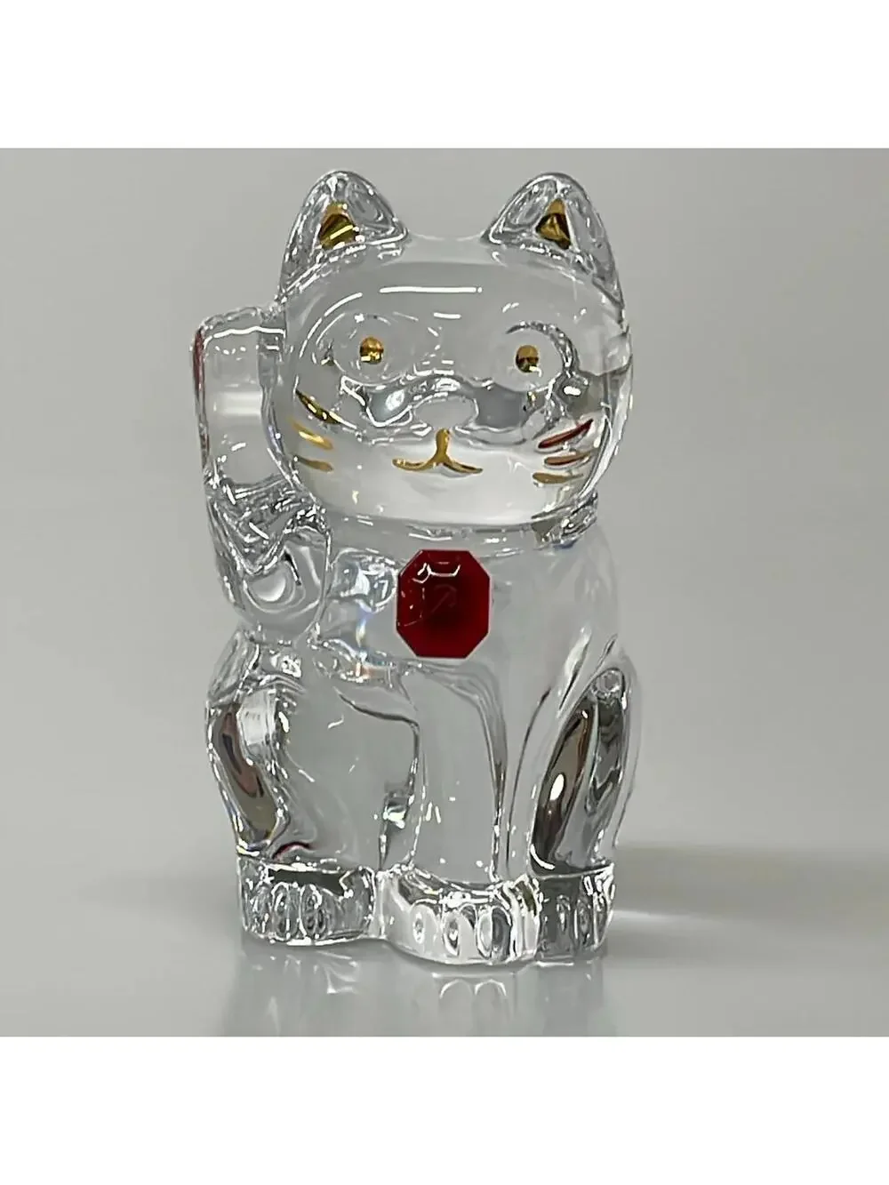 Baccarat Clear Gold Red Crystal Glass #278535B57B